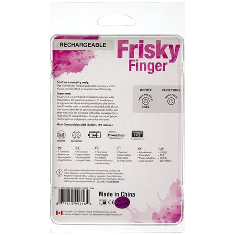 Frisky Finger Rechargeable Pink