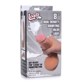 8in Dual Density Squirting Dildo w Balls Reservoir