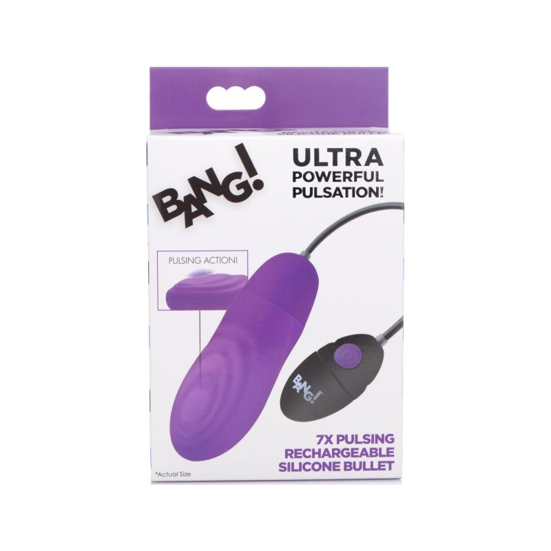 7X Pulsing Rechargeable Bullet Purple