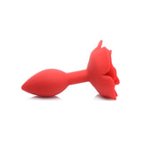 Booty Bloom Silicone Rose Plug Medium Red