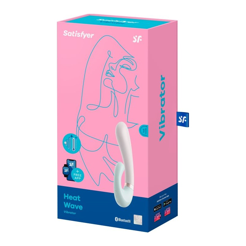 Satisfyer Heat Wave Connect App Warming Rabbit Vibrator Mint