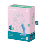 Satisfyer Deep Diver Vibrating Connect App Anal Plug Blue