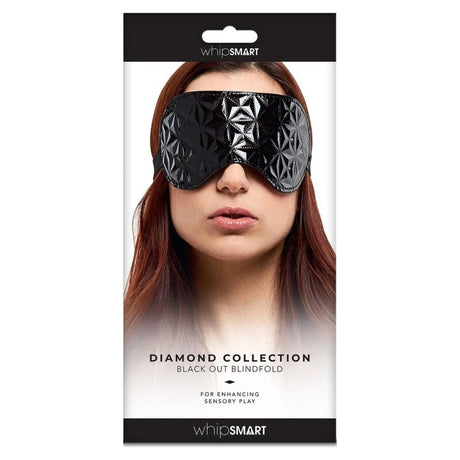 Whip Smart Diamond Blindfold Black