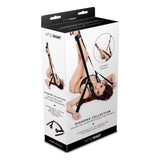 Whip Smart Diamond Deluxe Sex Swing w Ankle Restraints Black - Naughty by Nature Adult Store