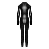 Power Wetlook Catsuit w Front Zipper