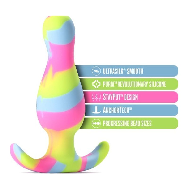 Avant Kaleido Lime Silicone Butt Plug