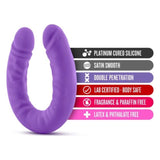 Ruse Silicone Slim 18in Purple Double Dong