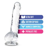 Naturally Yours 8" Crystaline Dildo Diamond