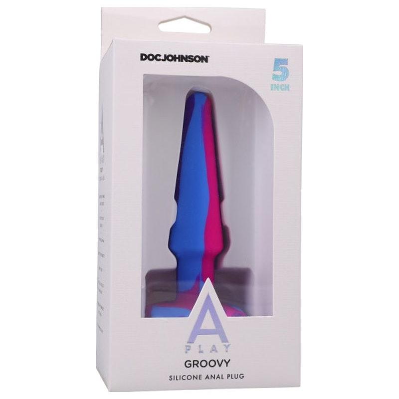 Groovy Silicone Anal Plug 5in Berry - Naughty by Nature Adult Store