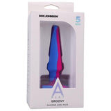 Groovy Silicone Anal Plug 5in Berry - Naughty by Nature Adult Store