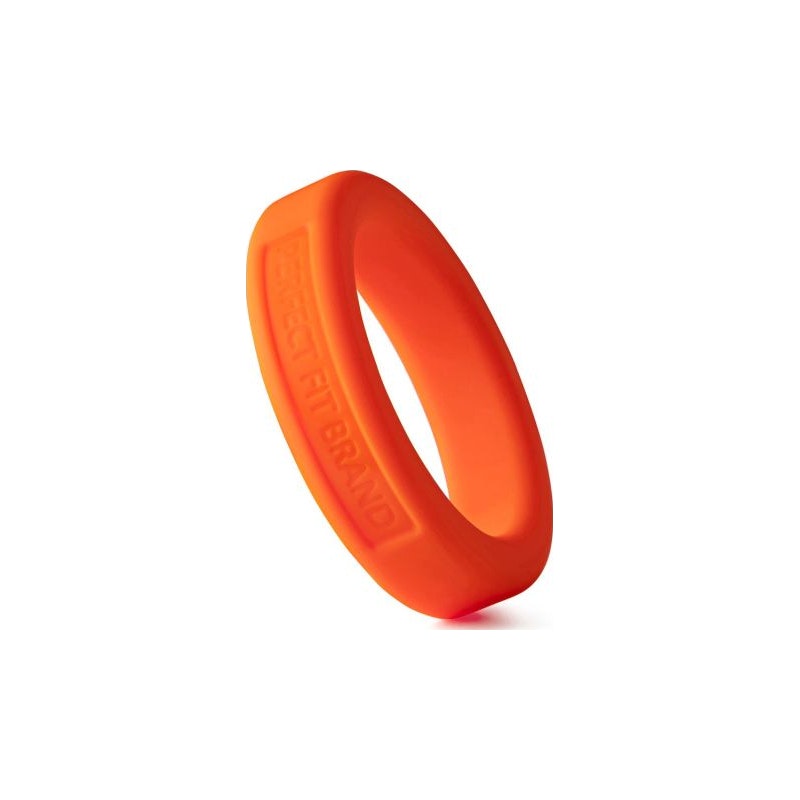 Classic Silicone Medium Stretch Penis Ring 36mm Orange