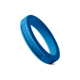 Classic Silicone Medium Stretch Penis Ring 44mm Blue