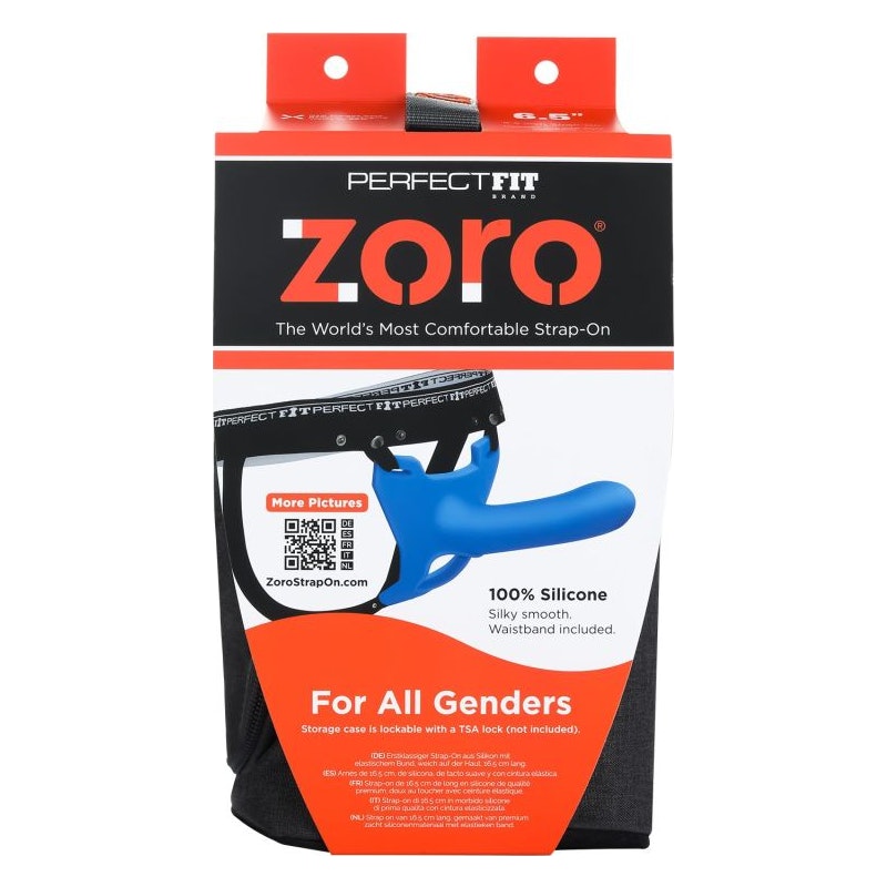 Zoro Strap-On 6.5in Blue