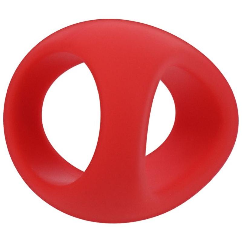 Stirrup Silicone Cock Ring Crimson - Naughty by Nature Adult Store