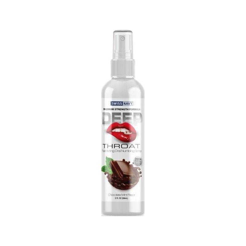 Swiss Navy Chocolate Mint Deep Throat Spray 2oz/59ml - Naughty by Nature Adult Store