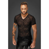 Leopard Flock V-Neck T-Shirt - Naughty by Nature Adult Store