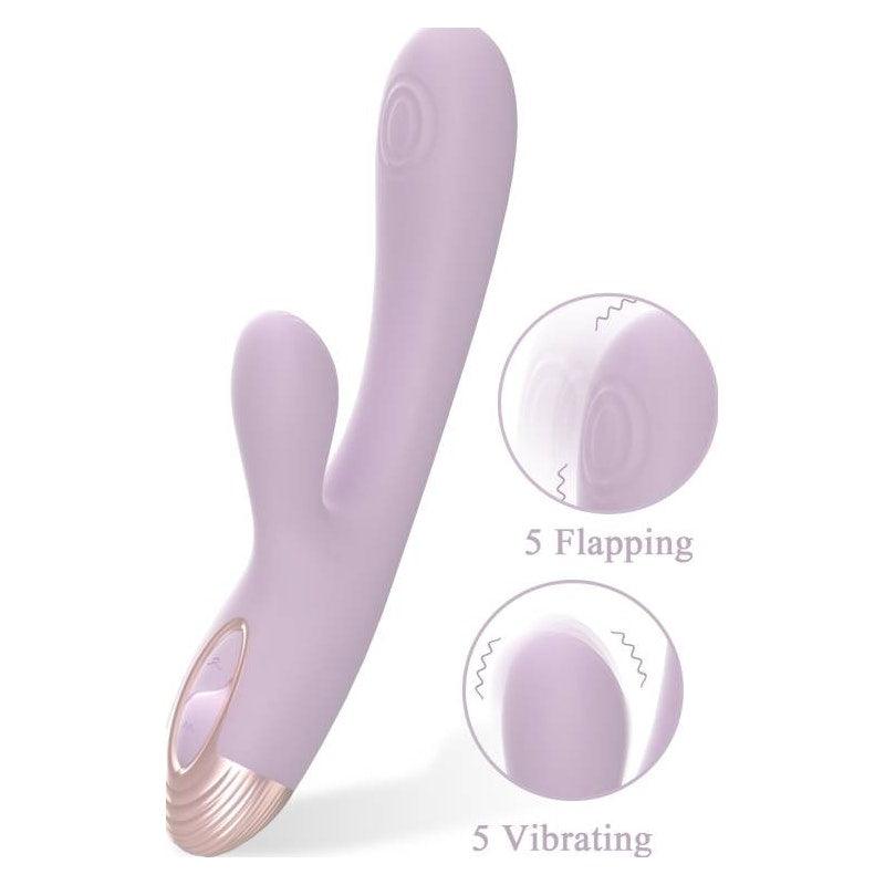 Pada Rabbit and G-Spot Pulsing Vibrator Purple - Naughty by Nature Adult Store