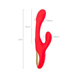 JOS Patti Moving Tongue Rabbit Vibrator Red