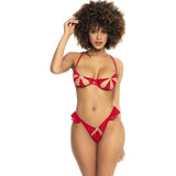 Lace Cut Out Set 2 Pc Red - Naughty by Nature Adult Store