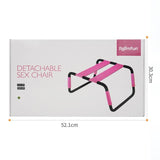 Sex Chair Adjustable Height Pink PU Seat