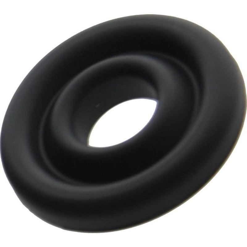 Silicone Donut Cushion Black for Pump Cylinder 1.75in-2.15in Dia - Naughty by Nature Adult Store