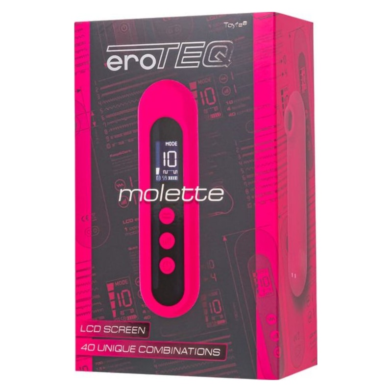 eroTeq Vacuum-Wave Clitoral Vibrator Molette Pink