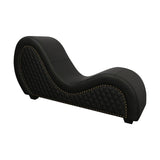 Kama Sutra Mebon Chaise Love Lounge Studded and Quilted Black