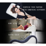 Kama Sutra Mebon Chaise Love Lounge Studded and Quilted Black