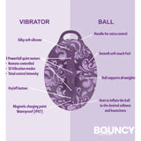 Bouncy Bliss Classic Inflatable Sit-On Vibrator