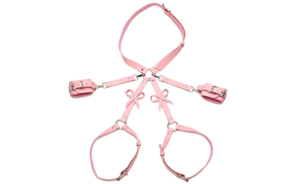 Bondage Harness with Bows M/L