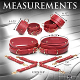 Crimson Captive Thigh Wrist Ankle Hog Tie Restraints