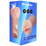 Ammovibe Kiss Sucking and Vibrating Masturbator – 10 Mode TPE Sleeve