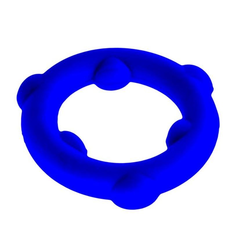 Spinner Silicone Cock Ring Blue - Adult Toys