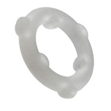 Spinner Silicone Cock Ring Clear - cock ring