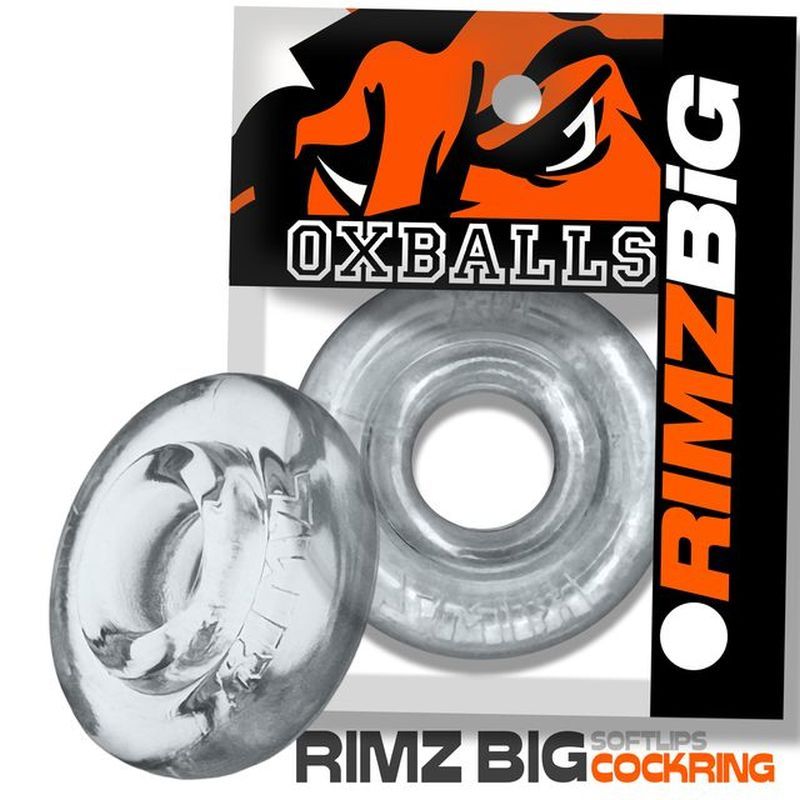 Rimz Clear BIG Cock Ring - Ultimate Pleasure Enhancer - Adult Toys