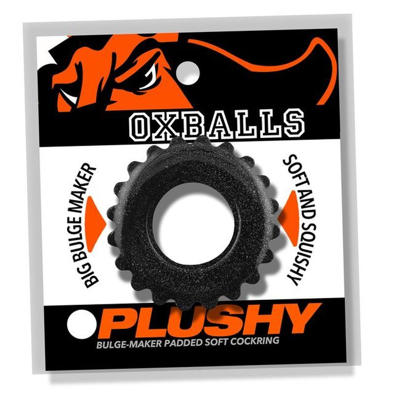 Black Plushy Cock Ring - Ultimate Pleasure Enhancer - Cock Rings