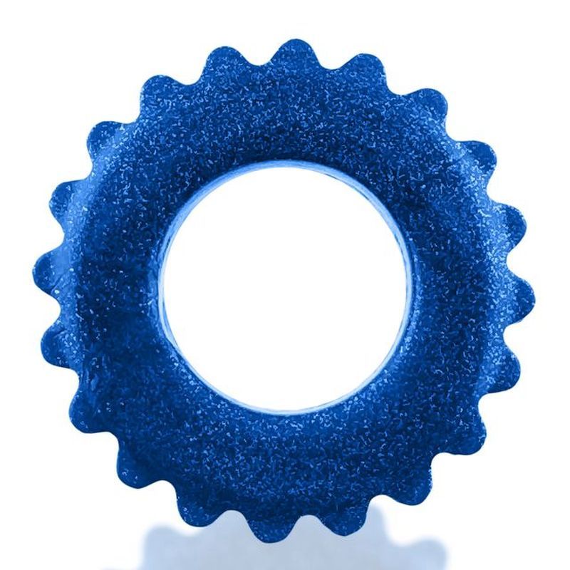 Plushy Cock Ring Blue - Cock Rings