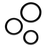 Magnum Force Cock Ring Set Black - Cock Rings-premium