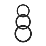 Magnum Force Cock Ring Set Black - Cock Rings-premium