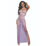 DreamGirl Ombre Glitter Mesh Gown Lilac - Lingerie - Naughty by Nature Adult Store