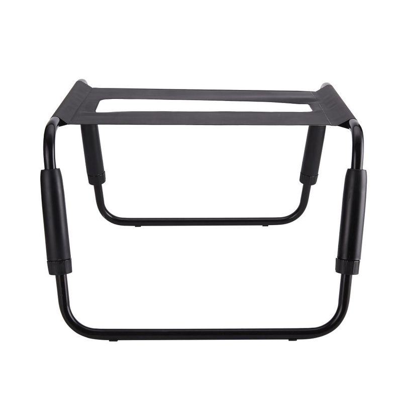 Sex Chair Adjustable Height Black TPU Seat