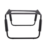 Sex Chair Adjustable Height Black TPU Seat