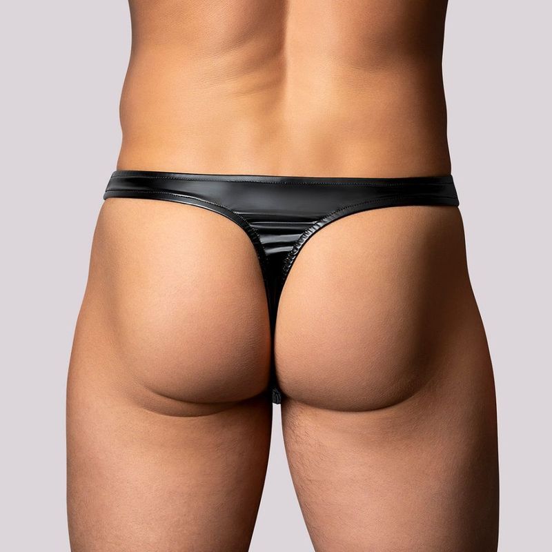 Male Power Liquid Onyx 2.0 Wet Look Thong