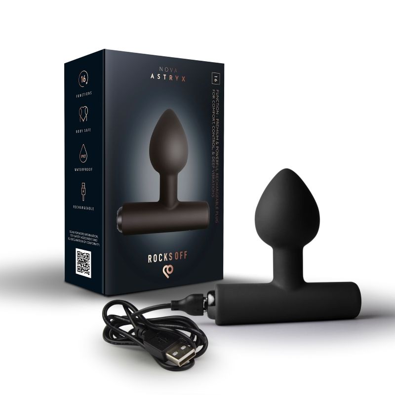Nova Astryx Butt Plug Vibrator Black