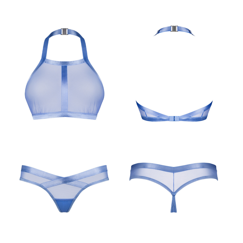 Shaderi Top and Thong 2 Pc Blue