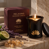 Massage Oil Candle Lavender Bergamot Frankincense 60g