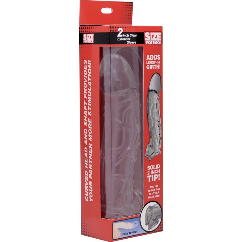2in Extender Sleeve Clear - Adult Toys