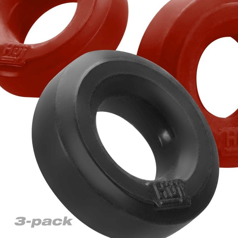 3 Pc Cockings by HunkyJunk Red/Tar Ice - Adult Toys
