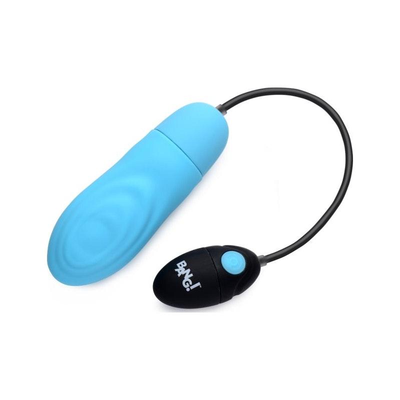 7X Pulsing Rechargeable Bullet Blue - Naughty by Nature Adult Store