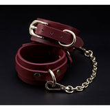 8 Pc Deluxe Bondage Play Kit Burgundy Gold - Adult Toys
